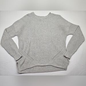 Hollister California Gray Knit Sweater Crew Neck Casual Comfy Pullover